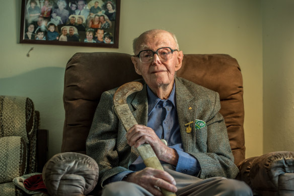 Max Hill turns 100: hockey has always been an important part of his life. 