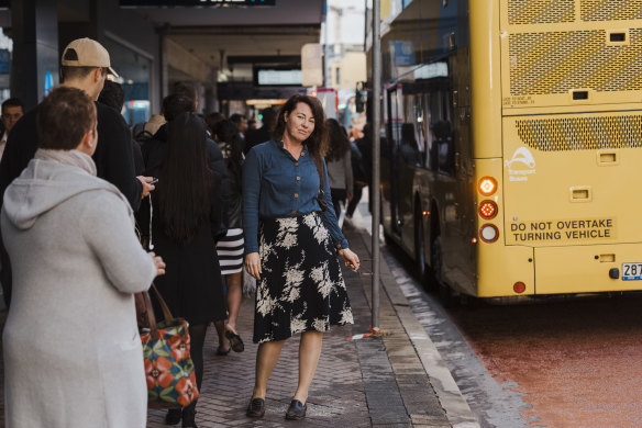 Flax Soetjandra, at a bus stop on Pittwater Road in Dee Why, said traffic congestion had worsened in the area.