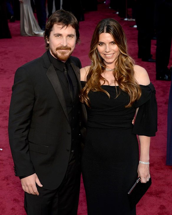 HOLLYWOOD, CA - MARCH 02:  Actor Christian Bale (L) and Sibi Blazic attends the Oscars held at Hollywood & Highland Center on March 2, 2014 in Hollywood, California.  (Photo by Kevork Djansezian/Getty Images)