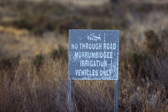 Signage in the Barren Box swamp managed by Murrumbidgie Irrigation.