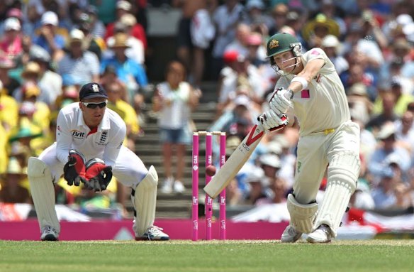 Steven Smith during Australia vs England in the fifth test ashes series at the Sydney Cricket Ground.