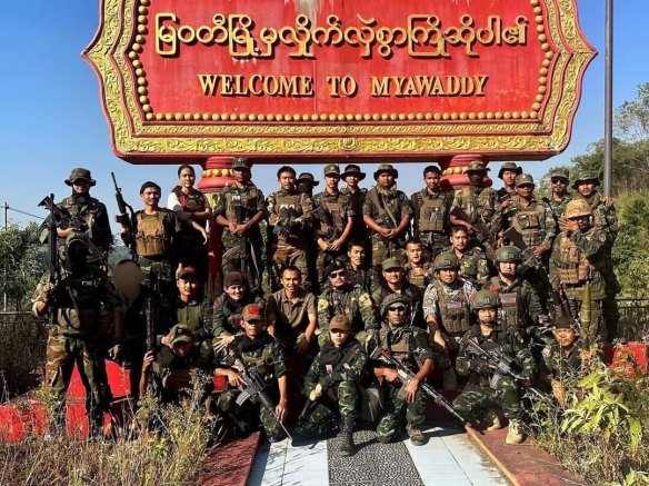 Karen forces and allied groups took the town of Myawaddy from Myanmar’s military junta last week.