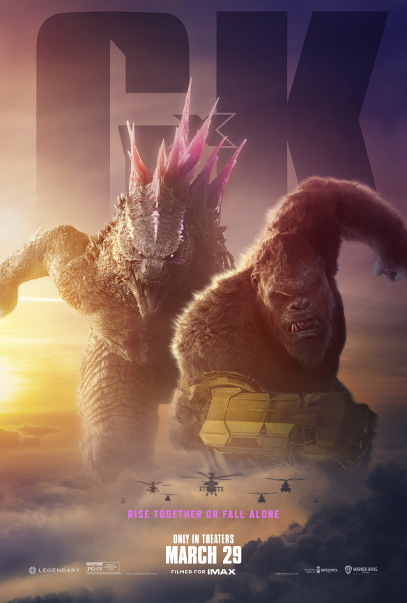 Warner Bros. Pictures’ promotional art for “Godzilla x Kong: The New Empire.”