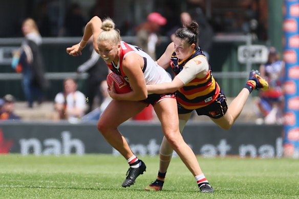 Wrapped up: St Kilda star Paige Trudgeon.