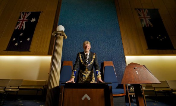 Freemasons grand master Bob Jones in 2017.