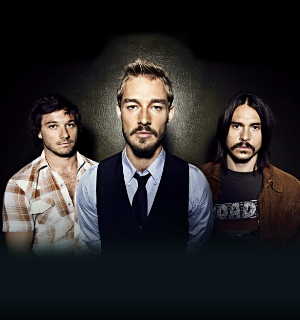 Bad blood: the former Silverchair line-up Chris Joannou, Daniel Johns and Ben Gillies.