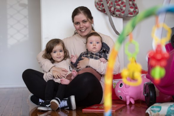 Tabatha Linney finds it hard to pay down credit card debt with all of the expenses of a young family