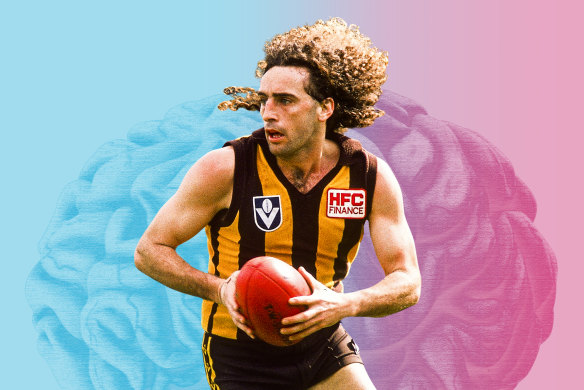 Hawthorn champion John Platten suffers from headaches and memory loss.