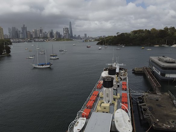 The South Steyne, moored at Berrys Bay, is still struggling to find a permanent home almost six years after it was forced to leave Darling Harbour.