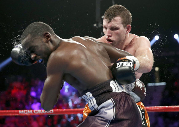 Beaten but unbowed: Jeff Horn lost his world title bout against Terence Crawford.