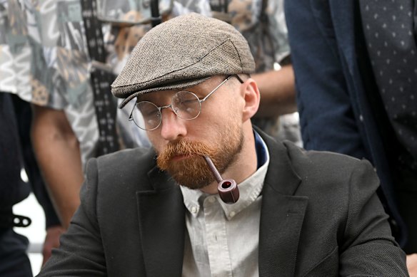 Zach Tuohy pretends to fall asleep 