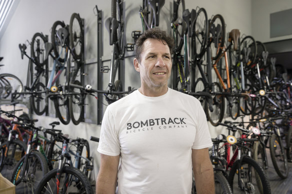 Lonsdale St Cyclery owner John Ross, pictured above, said a lack of carparking spaces in the area hurt local businesses.