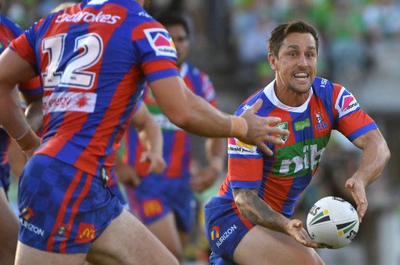 Grudge match: Mitchell Pearce is set to face his former club for the first time.