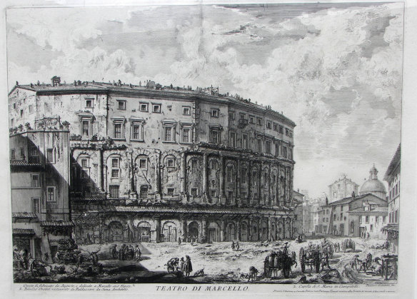Giovanni Battista Piranesi’s etching Teatro di Marcello.