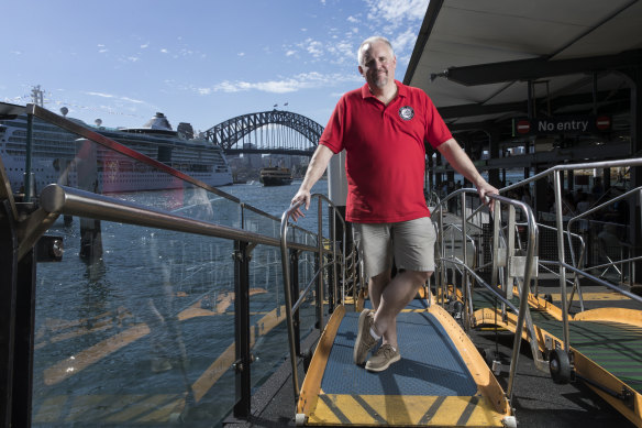 Andrew Heighway, a hydrofoil fanatic who has bought the last remaining Sydney hydrofoil, The Curl Curl and plans to bring it back from Italy to Sydney Harbour.