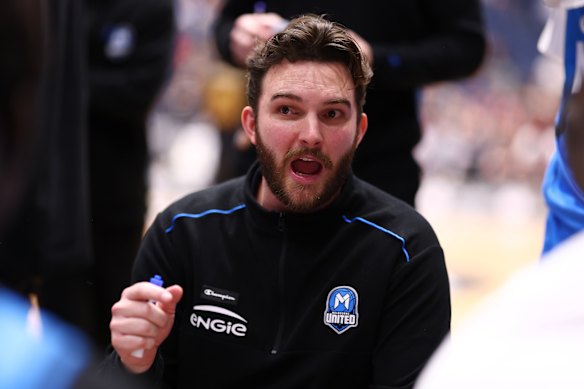 Here’s how we do it: Melbourne United coach Jacob Chance helped lead his club to the NBL Blitz title in Bendigo this month.