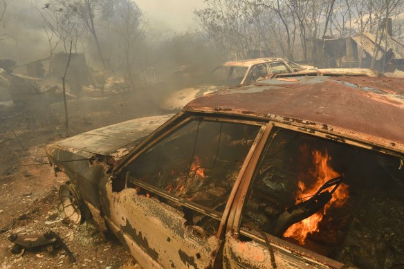 Homes and property were destroyed in Hillville.