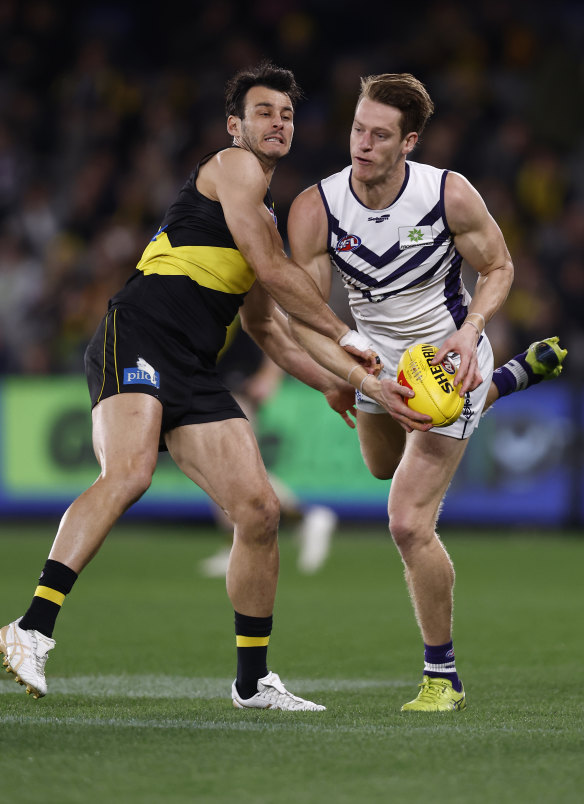 Fremantle forward Matt Taberner.