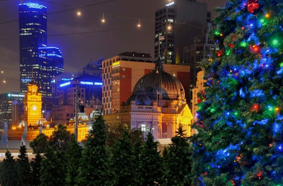 Melbourne lights up for Christmas