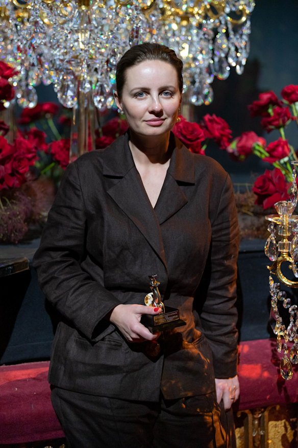 Albus Lumen designer Marina Afonina winner of the Best Australian Emerging Designer award.