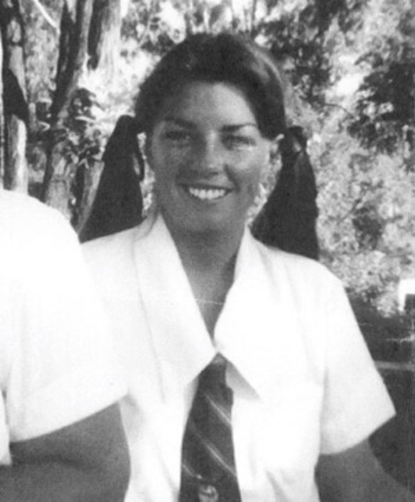 Former Queensland premier Anna Bligh as a cheery high schooler in the mid-'70s. 