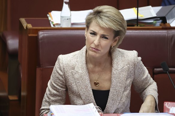 Minister for Employment, Skills, Small and Family Business Michaelia Cash during question time on Monday.
