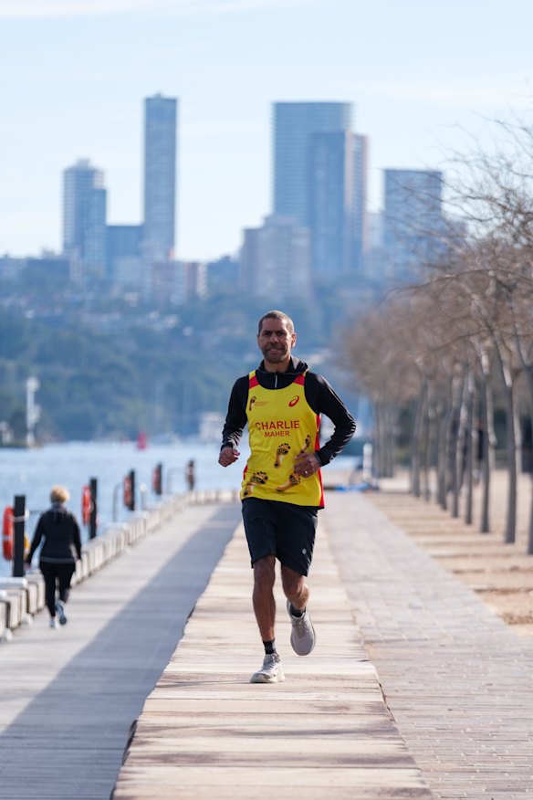 Charlie Maher will run the Sydney Marathon to raise awareness of other Indigenous Marathon Foundation initiatives. 