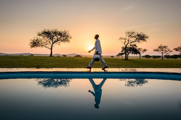 Singita Sabora Tented Camp, Serengeti, Tanzania. 