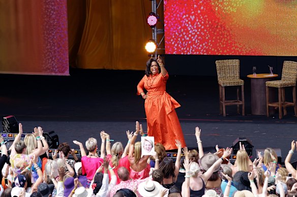 Oprah  arrives at her first show at the Sydney Opera House. Tuesday 14th  December 2010