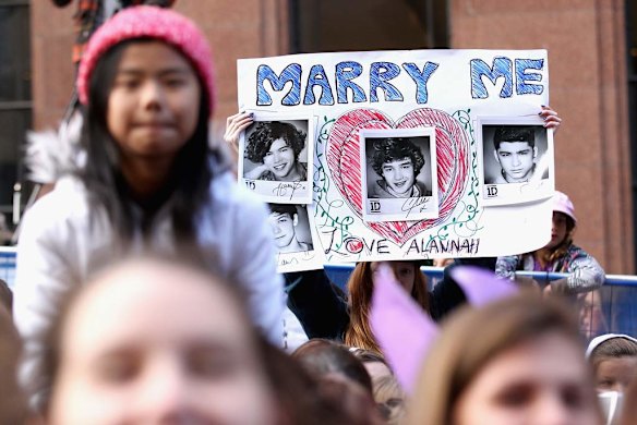 One approach to One Direction in Martin Place.