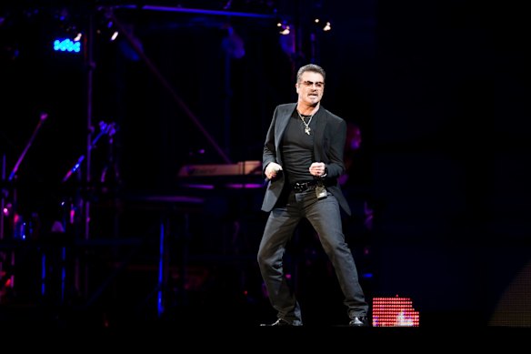 George Michael in concert at the Sydney Football Stadium. 26th February 2010. Pic by James Brickwood. SMH NEWS 100226 SPECIAL 00000000