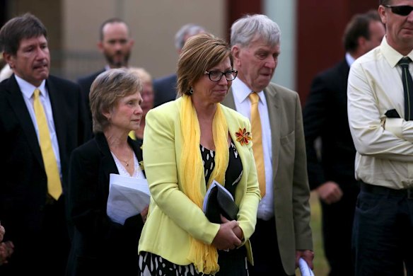Luke's Mother Rosie says goodbye to her son.