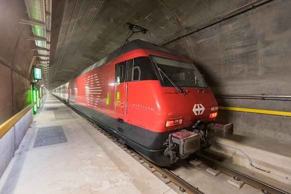 Gotthard Base Tunnel, Switzerland.