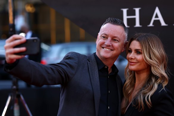 Natalie Bassingthwaighte attends the Melbourne premiere Hamilton at Her Majesty's Theatre on March 24, 2022 in Melbourne, Australia.