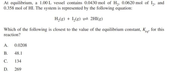 A question from the 2019 HSC chemistry exam. (Answer at end.)