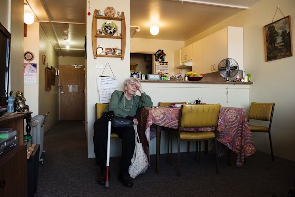 Unit 101, home of Myra Demetriou, one of the 4 remaining residents in the Sirius Buliding.