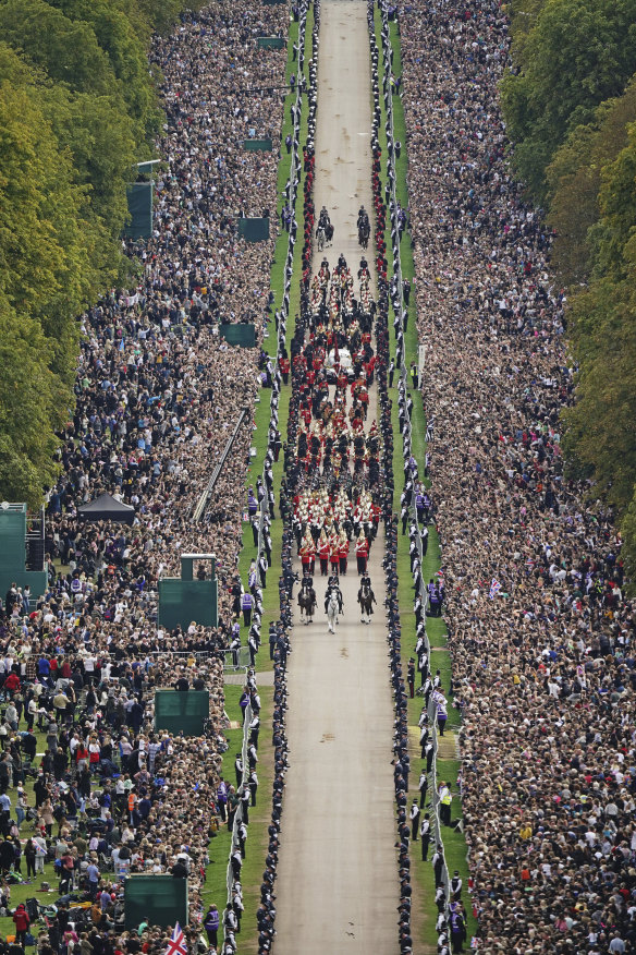 The crowds at Windsor.