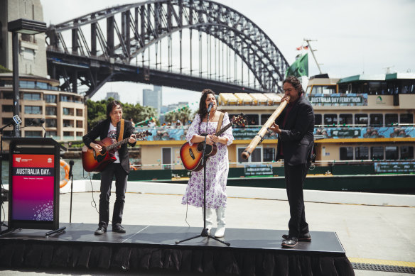 The Australia Day Live program on Friday will feature 2023 Toyota Star maker winner Loren Ryan performing ‘Flame Trees’ in language, accompanied by William Barton on didgeridoo and Rex Goh on guitar.