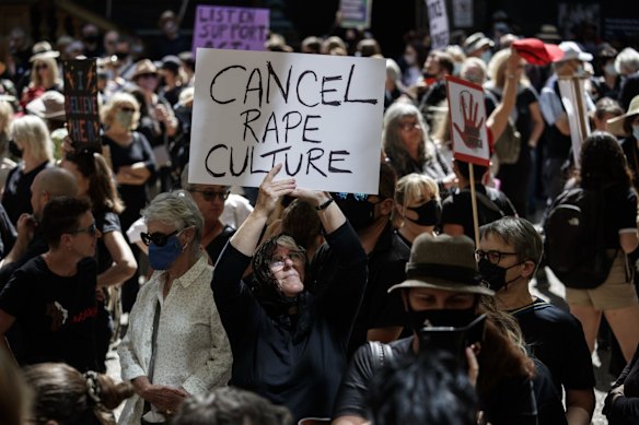 The Sydney Women's March 4 Justice today.