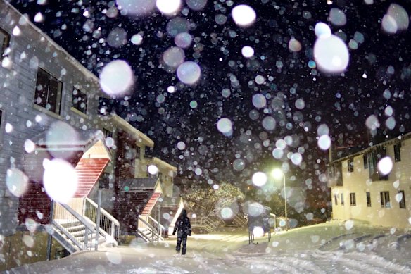 PHOTOS - FIRST SNOW FALLS OF 2018: The icy blast in Victoria saw up to 20cm of snow falling at Mt Hotham. Temperatures dipped to minus 6 on Friday morning with reports of snow falling as low as 300m last night. Heavy snowfalls are expected during the day.