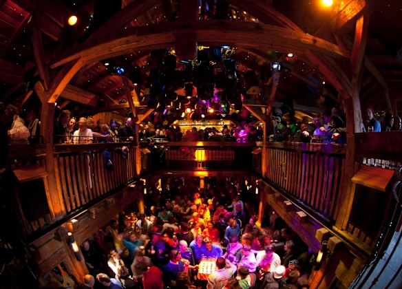 MooserWirt, St Anton, Austria: The MooserWirt is typical ski in, stumble out, dance on tables from mid-afternoon in the sun. There's a DJ and jugs of beers and the usual alpine shots. Be warned, you will have to ski back down to the village once you are done.