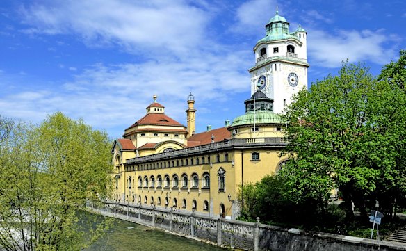 Exterior of Muller'sches Volksbad, Munich.