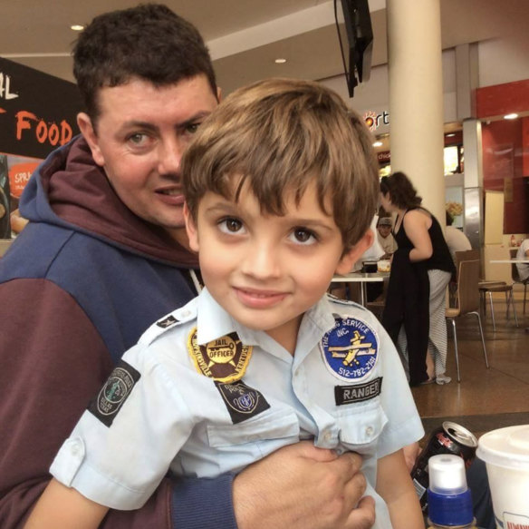 Cameron Browne, who suffered a stroke aged 33, is worried he will no longer be able to visit his 11-year-old son Cooper, who lives with relatives in Queensland if his NDIS funding is reduced.