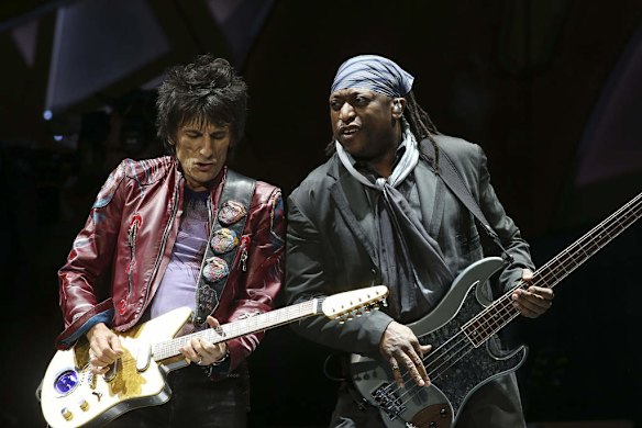 Rolling Stones in concert, at the Rod Laver Arena.