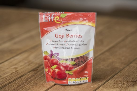 Great Snack: Fruit for Life Dried Goji Berries are full of antioxidants and fibre. 