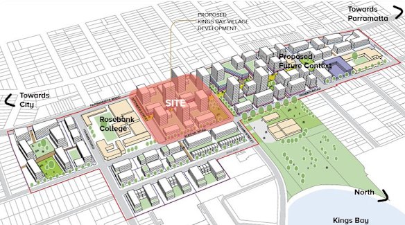 The buildings are set to transform the “super site” with apartments, shops, eateries and public spaces.