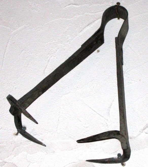'THE BITER' The device shown is a fifteenth-century Breast Ripper, and is kept in the torture museum in Germany.