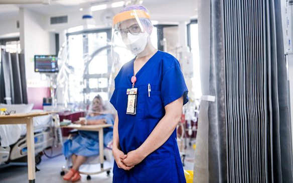 ICU nurse Montana McQuade.