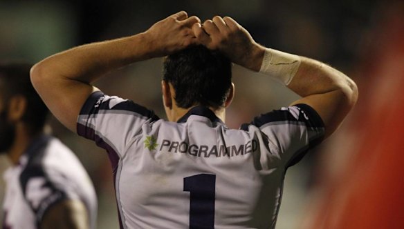 Melbourne Storm player Billy Slater.