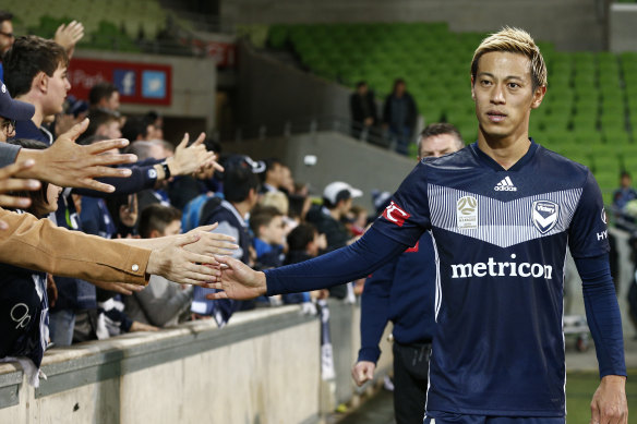 The power of dreams: Keisuke Honda will say goodbye to the A-League after this season.